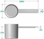 63 mL Long Handle Plastic Measuring Scoop - Image 2