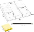 HIIMIEI Acrylic Drawer Organizer, 6 Section Clear Makeup Tray Organizer - Image 6