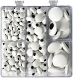 Sentovac Candy Eyeballs Eyes Edible Sprinkles Mix Size Cookie Cake Cupcake Toppers Decorations Candy Eyes for Christmas Halloween Easter Cake Decorations Supplies（7mm 10mm 18mm） - Image 2