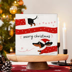 Dachshund Christmas Decor, Merry Christmas Weiner Dog Decorations - Image 3