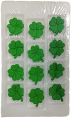 12 Pieces Green Shamrock Cakes Decorations Edible St. Patrick's Day Hard Sugar Icing Decorations Cupcake Toppers for Baking Cookie Ice Cream Candy Decoration - Image 4