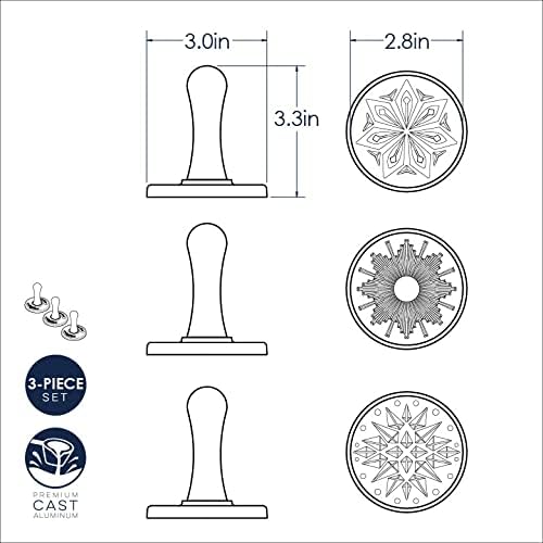 Nordic Ware Starry Night Cookie Stamps (Set of 3), Sturdy Cast Aluminium Cookie Stamp Set, Cookie Press Set Made in the USA, Sturdy and Durable Biscuit Maker Press Set - Image 5