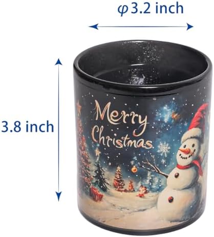 Kmiles Heat Changing Christmas Tree Snowman Mug Colour Changing Magical Coffee/Tea Cup 12 Oz, Blue/Red/White, Wonderful Christmas Gifts. - Image 4