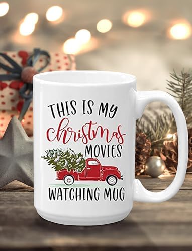 This Is My Christmas Movies Watching Coffee Mug, 15 oz - Image 5