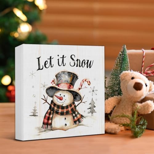 Let It Snow Christmas Decorations - Christmas Winter Snowman Decor - Image 5