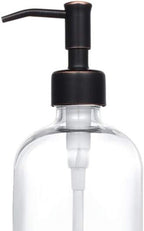 2 Pack Thick Clear Glass Pint Jar Soap Dispenser - Image 2