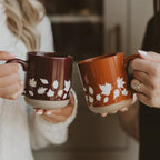 Sweet Water Decor Fall Leaves Coffee Mug, 14oz Stoneware Cute Autumn Cup - Image 4