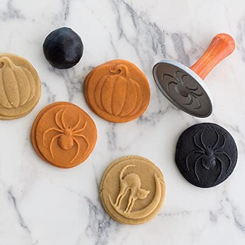 Nordic Ware 1260 Spooky Cast Cookie Stamps, 3-inch rounds, Silver - Image 4