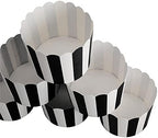 100pcs Muffin Liners Baking Paper Cups Black and White - Image 7
