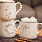 Karma Gifts, Winter White Mug, Snowflake Coffee Mug, 18 oz Stoneware – Minimalist Holiday Mug, Dishwasher & Microwave Safe, Christmas Gift for Women, Hostess Gift, Cozy Seasonal Drinkware, Snowflake - Image 7