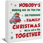 Funny Christmas Vacation Sign Decor, Christmas Decorations Indoor by Oqtumes