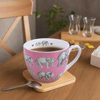 Premium 20 oz Bone China Elephant Hug Mug – Cute Elephant Design for Coffee & Tea, Ideal Holiday, Birthday, and Christmas Gift for Family and Friend, Designed in England by Harvest Green Studio - Image 6