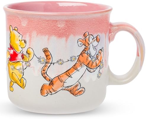 Silver Buffalo Disney Winnie the Pooh, Reactive Glaze Camper Mug, 20oz by SilverBuffalo