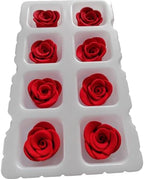 Valentines Sprinkles, 8 Pieces Rose Cakes Decorations, Edible Rose Shaped Hard Sugar Icing Decorations Cake Cupcake Toppers for Baking Cookie Ice Cream Candy Decoration Wedding Party - Image 4