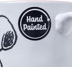 Silver Buffalo Peanuts Snoopy Beach, Wax Resist Ceramic Pottery Mug, 17oz - Image 4