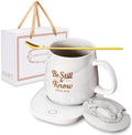 Bokon Be Still and Know Christian Gift Coffee Mug and Desk Warmer Set 12 oz by Bokon