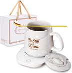 Bokon Be Still and Know Christian Gift Coffee Mug and Desk Warmer Set 12 oz by Bokon