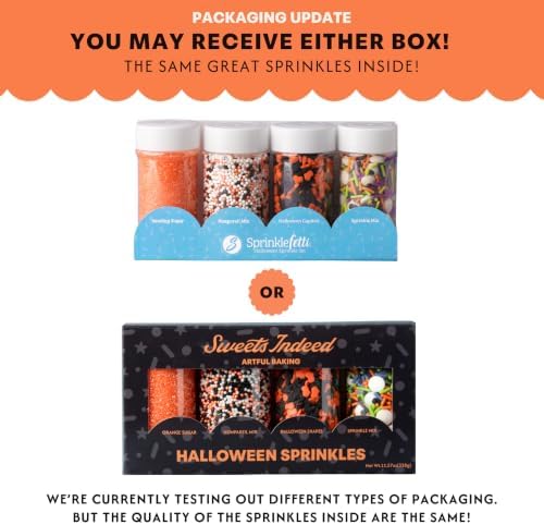 Sweets Indeed Halloween Sprinkles 4 Pack, Sugar & Candy Eyeballs 11.57oz - Image 2