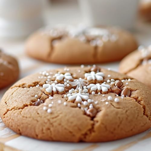 Unpretentious Snowflake Sprinkles, 2 Cups, Cake & Cookie Decorations, Light & Fun, Winter Shapes - Image 4