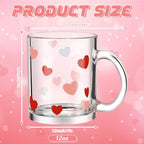 Maxcheck 6 Pack 12 oz Valentines Day Coffee Mugs with Handle - Image 3
