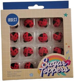 EPHVODI Ladybugs Cakes Decorations Edible Ladybug Shaped Hard Sugar Icing Decorations Cupcake Toppers for Baking Cookie Ice Cream Candy Decoration - Image 2