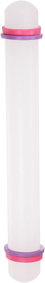 HARFINGTON Fondant Rolling Pin 9 Inch x 0.98 Inch Adjustable Guide Rings by HARFINGTON