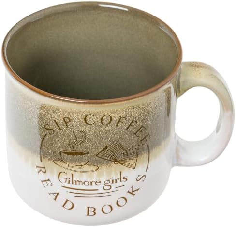 Silver Buffalo Gilmore Girls Logo Reactive Glaze Ceramic Camper Mug, 20oz - Image 3