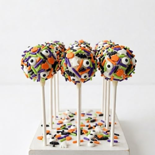 Manvscakes Sprinkles- Edible Cake and Cupcake Sprinkles with Assorted Shapes and Sizes for Parties, Metallic Sprinkle Mix for Cookies, Ice Cream, Cake and Cupcake Decorating, 4 oz (Halloween Party) - Image 2