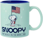 Silver Buffalo Peanuts Beagle on the Moon Snoopy Space, Ceramic Mug, 20oz by SilverBuffalo
