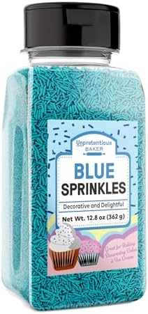 Unpretentious, Blue Sprinkles Jimmies, 12.8 Oz by Unpretentious