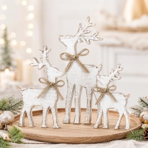 Christmas Decorations Indoor, 3pcs Christmas Reindeer Home Decor - Image 5