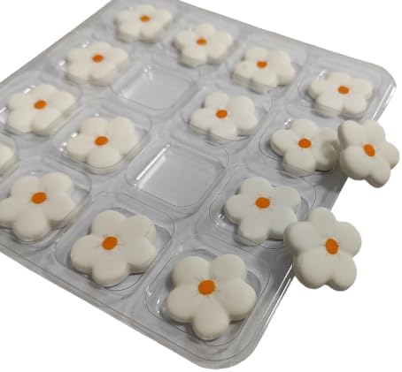 16 Pcs Edible White Sugar Flowers Cake Decorations Icing Decoration - Image 4