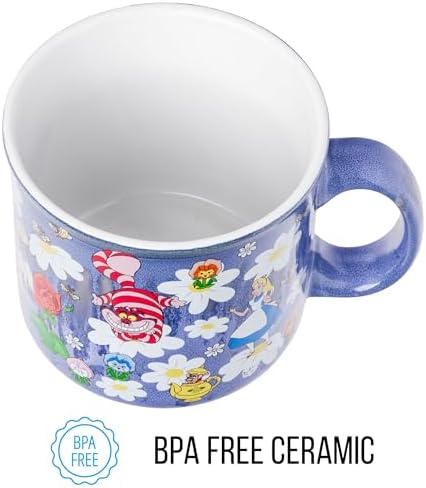 Silver Buffalo Disney Alice in Wonderland Ombre, Ceramic Camper Mug, 20oz - Image 6
