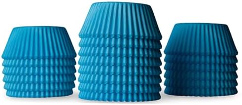 200 Paper Cupcake Liners, Muffin Liners or Baking Cups for Desserts, Muffins, Cupcakes and More Treats; Grease Proof, No Smell, Food Grade, Nut Serving Containers (Blue) - Image 3