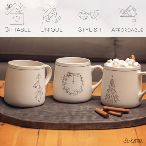 Karma Gifts, Winter White Mug, Christmas Tree 18 OZ - Image 6