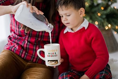 Pearhead Santa's Milk & Cookies Christmas Mug, Holiday Home Décor, 9 oz - Image 4