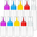 10pcs Squeeze Writer Bottles 30ml/60ml Plastic Icing Bottles Small Easy Squeeze Bottle 1 And 2 Ounce For Cakes Cookie Decorating, Food Coloring, Food DIY & Ice Cream Decoration by suoundey