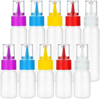 10pcs Squeeze Writer Bottles 30ml/60ml Plastic Icing Bottles Small Easy Squeeze Bottle 1 And 2 Ounce For Cakes Cookie Decorating, Food Coloring, Food DIY & Ice Cream Decoration by suoundey