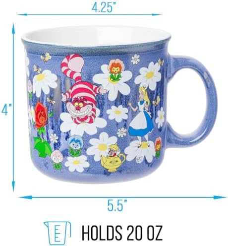 Silver Buffalo Disney Alice in Wonderland Ombre, Ceramic Camper Mug, 20oz - Image 2
