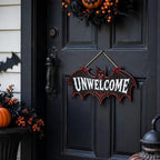 Halloween Decorations - Funny Gothic Bat Wooden Sign for Front Door - Image 5