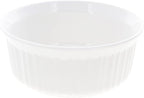 CorningWare FS5 1.5qt Round French White Casserole Dish & F-5-PC 1.5qt French - Image 2