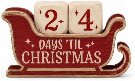 Christmas Decorations Indoor, 4pcs Christmas Countdown Home Decor by Unknown