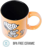 Silver Buffalo Peanuts Mummy Snoopy, Wax Resist Ceramic Pottery Mug, 20oz - Image 6