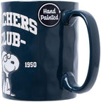Silver Buffalo Peanuts Snoopy Teacher, Wax Resist Ceramic Pottery Mug, 17oz - Image 4