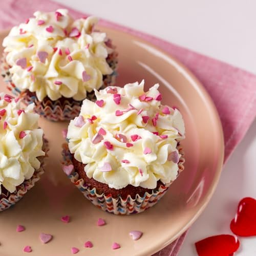 Valentines Sprinkles for Baking, Pink, Red and White Heart Sprinkles for Valentines Cake Cookies Cupcake Decorating - Image 2
