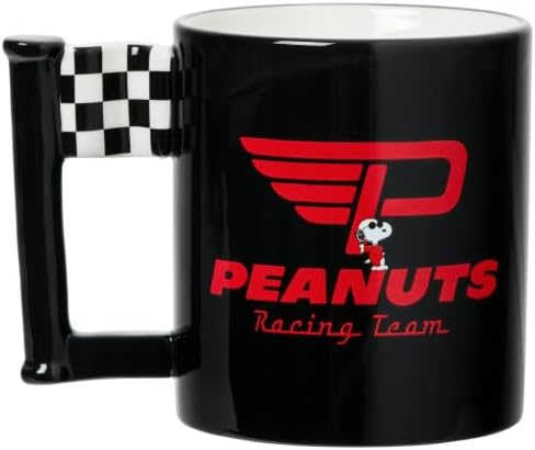 Silver Buffalo Peanuts Snoopy Racing Team, 3D Sculpted Handle Mug, 20oz - Image 2
