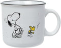 Silver Buffalo Peanuts Snoopy Wax Resist, Ceramic Camper Mug, 20oz by SilverBuffalo