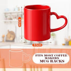 Colorful Ceramic Coffee Mugs Set of 6, 10 Oz Rainbow Cups - Image 2