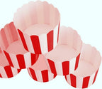 100 Pack Muffin Liners Baking Paper Cups Red and White - Image 4