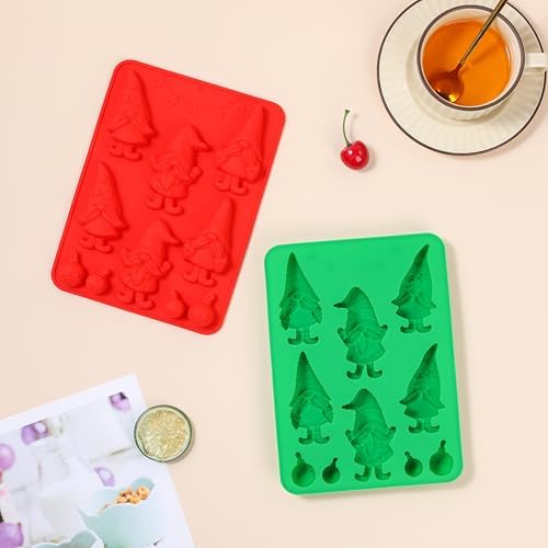 Christmas Silicone Mold for Baking - 2 Pack Christmas Candy Chocolate Molds for Handmade Soap, Chocolate, Jello, Cake Cupcake Decoration, Candy and Candles - Image 4